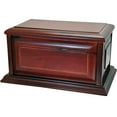 thumbnail image 1 of Memorial Gallery M-010 Classic Cherry Finish Wood Urn - Raised Panel, 1 of 1