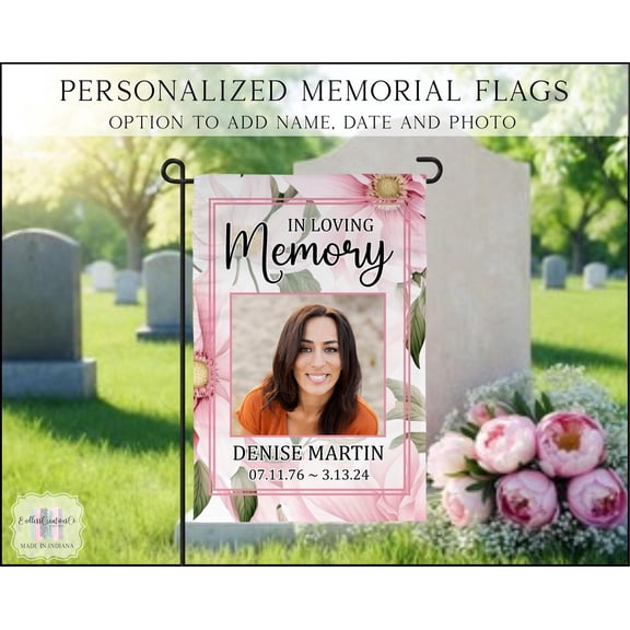 Memorial Garden Flag In Loving Memory Of Sympathy Flag Commentary Garden Flag Memorial Gif