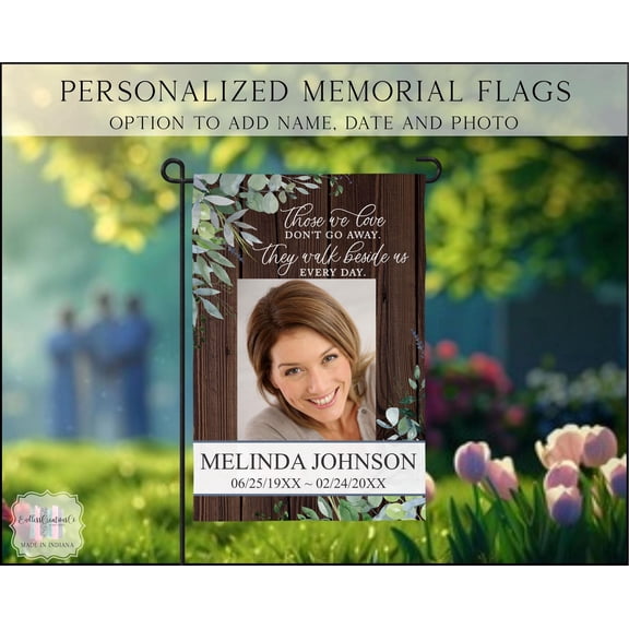 Memorial Garden Flag In Loving Memory Of Sympathy Flag Commentary Garden Flag Memorial Gif
