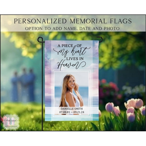 Memorial Garden Flag In Loving Memory Of Sympathy Flag Commentary Garden Flag Memorial Gif