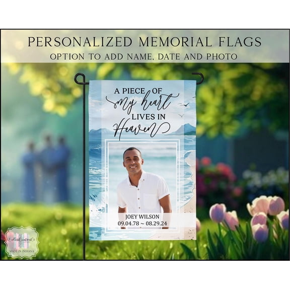 Memorial Garden Flag In Loving Memory Of Sympathy Flag Commentary Garden Flag Memorial Gif