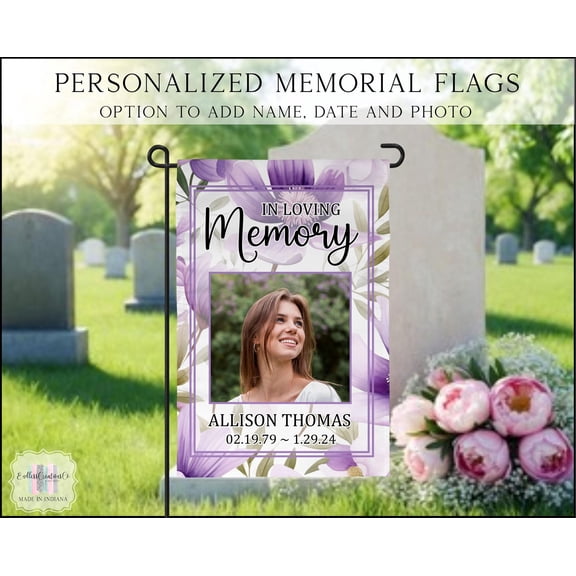 Memorial Garden Flag In Loving Memory Of Sympathy Flag Commentary Garden Flag Memorial Gif