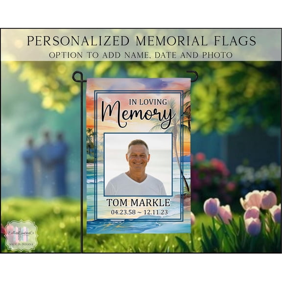 Memorial Garden Flag In Loving Memory Of Sympathy Flag Commentary Garden Flag Memorial Gif