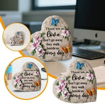 Memorial Garden Stone Sympathy Decoration for Loved Ones Eternal Remembrance Outdoor Memorial