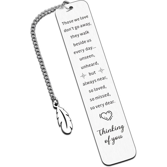 Memorial Gift Bookmark Sympathy Gift for Loss of Dad Mom in Memory of Husband Wife Grandpa Grandma Remembrance Bereavement Condolence Gift for Friend Sister Coworker Grief Gifts for Women