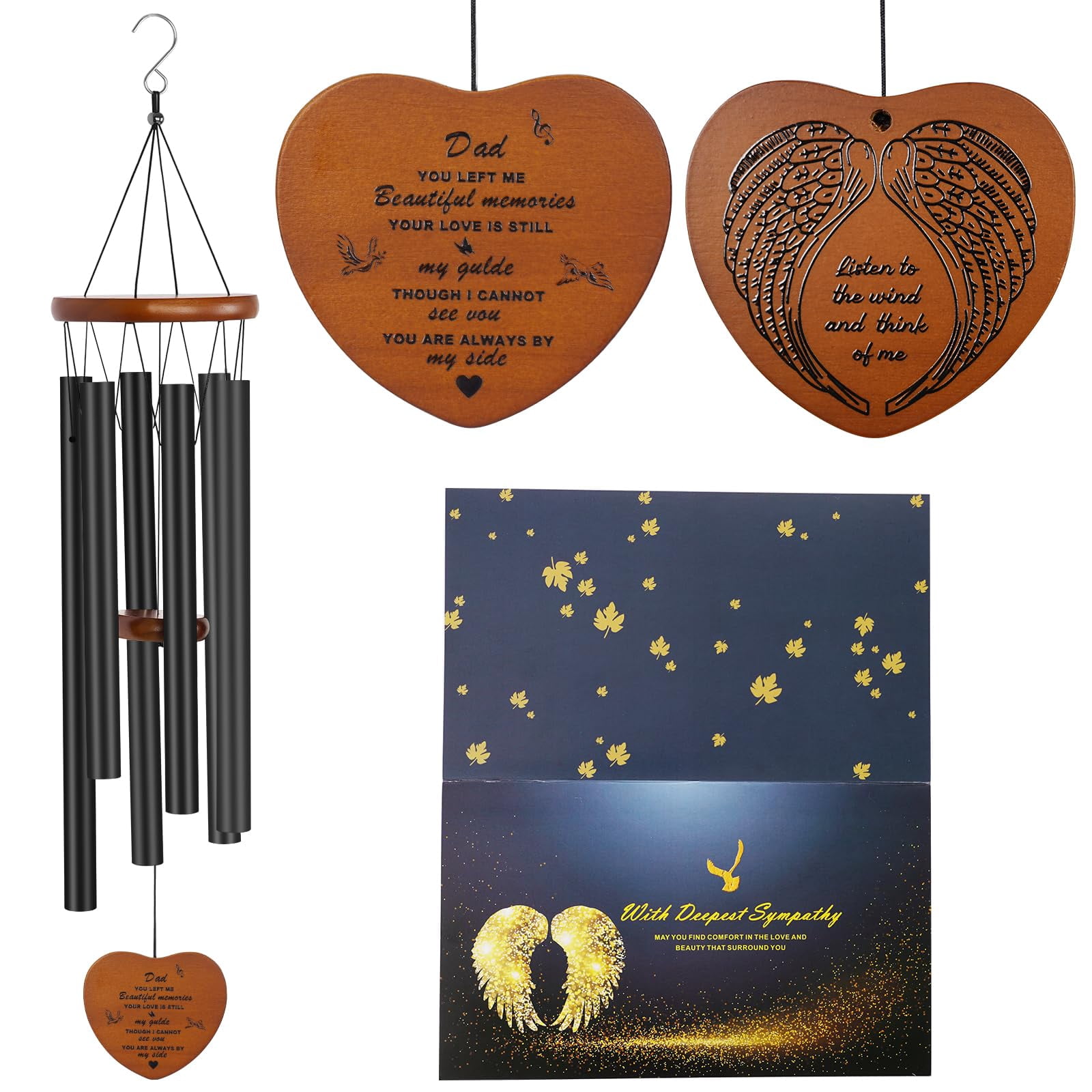 Memorial Gifts For Loss Of Father Windchimes In Memory A Loved One Sympathy Dad Wind Chimes Remembrance Funeral Bereavement