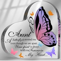 Memorial Gifts for Loss of Aunt Acrylic Keepsake,Loss of Auntie Sympathy Gift, In Memory of Loved One Sign, Grief Bereavement Remembrance Sign Plaque Decor