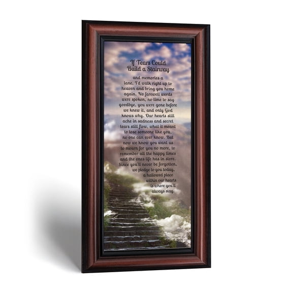 Sympathy Gift Picture Frame, If Tears Could Build a Stairway Keepsake