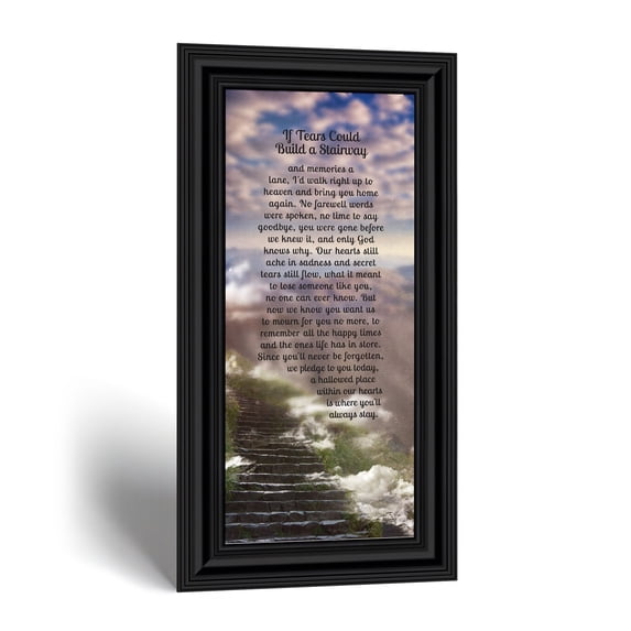 Sympathy Gift Picture Frame, If Tears Could Build a Stairway Keepsake