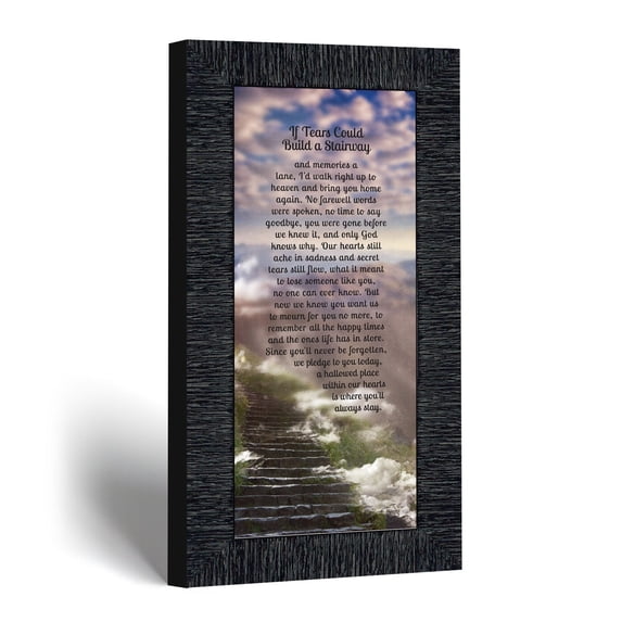 Sympathy Gift Picture Frame, If Tears Could Build a Stairway Keepsake