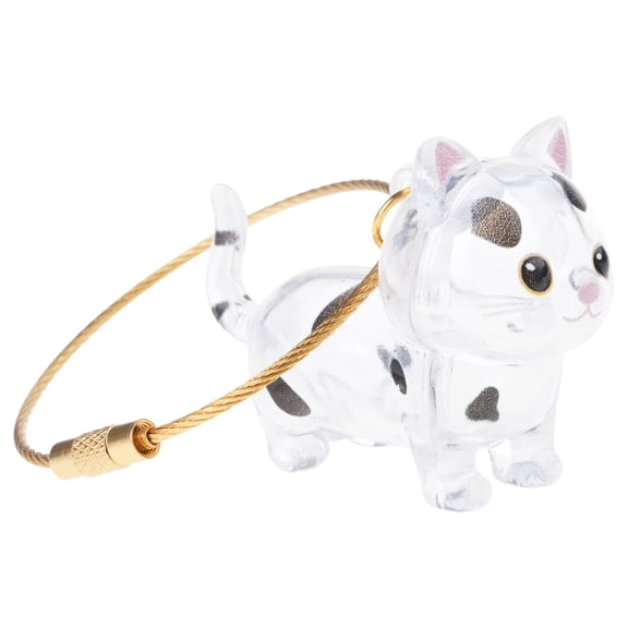 Memorial Kitten-Shaped Shape Pet Hair Catcher Bag Pendant Travel Accessory For Daily Hair Maintenance