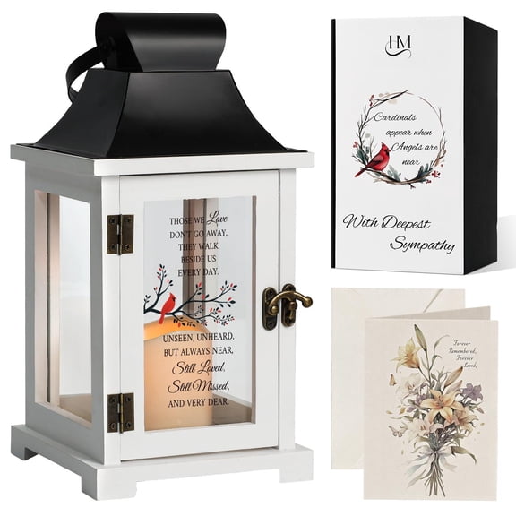 Memorial Lantern  Bereavement Gifts For Loss Of Loved One Mother Father Sympathy Thoughtful Funeral In Memory