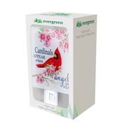 Memorial Nightlight Glass Square "Cardinals Appear When Angels Are Near", 5.25"H