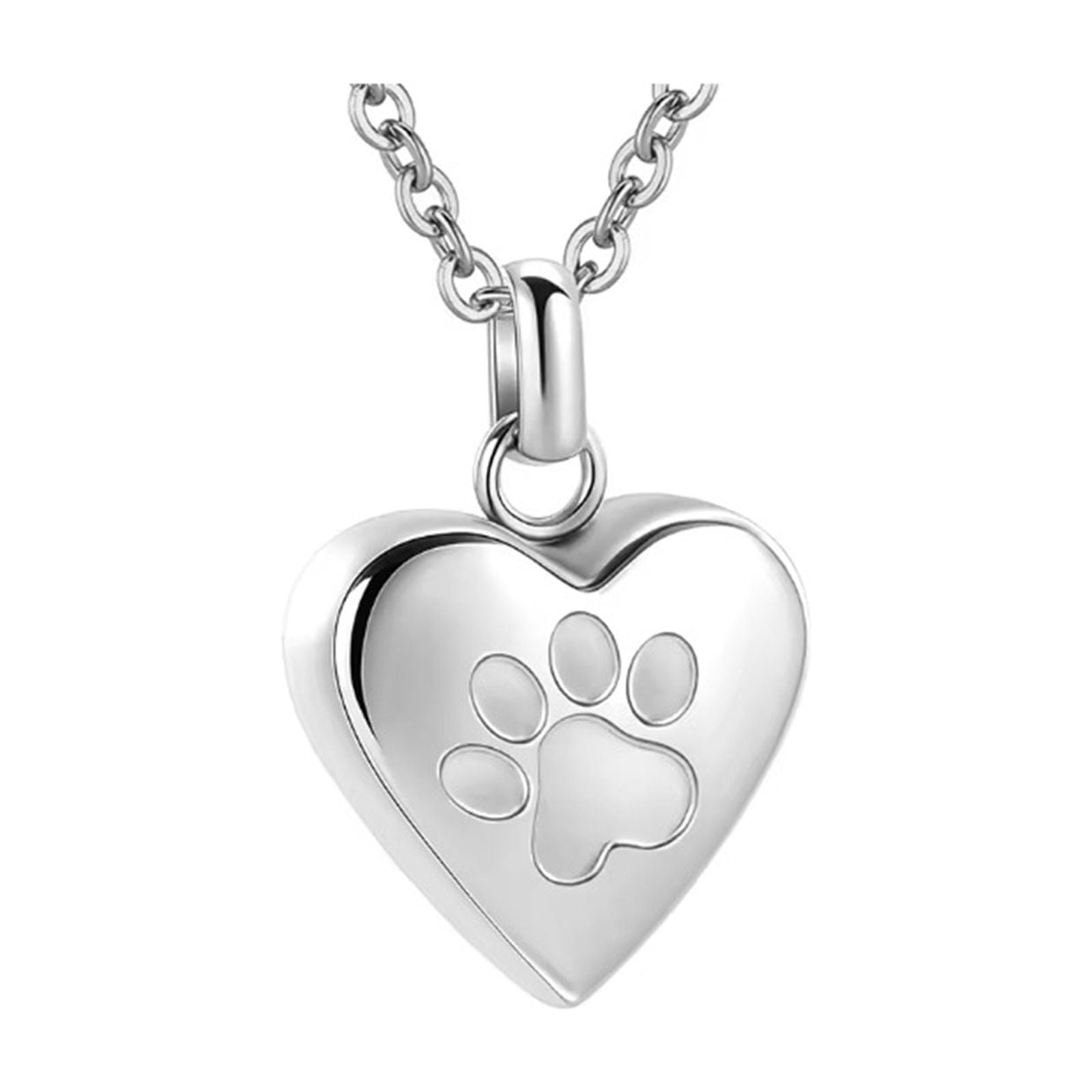 Memorial Pet Cremation Necklace Steel Keepsakes Pendant With Secure ...