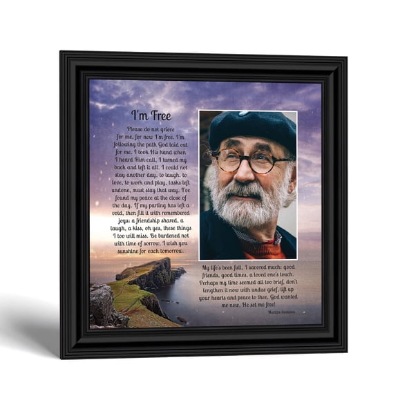 Memorial Picture Frame, Sympathy Gift for Loss of Father