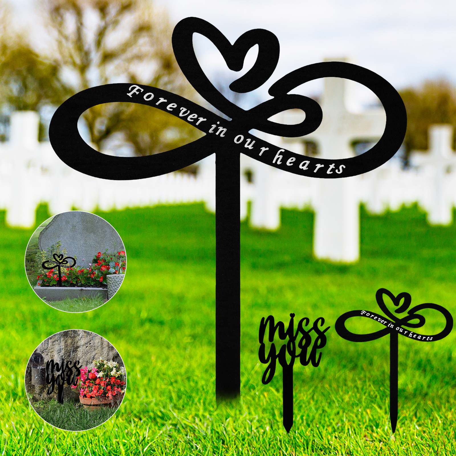 Memorial Plaques,Memorial Stakes Metal Memorial Grave Markers Forever