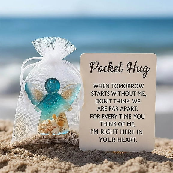Memorial Pocket Angel Gift for Loss of Loved One, Sympathy Bereavement Keepsake, Comforting Grieving Gift, Remembrance Token for Healing Heart, In Memory of Family Friend, Small Condolence Present