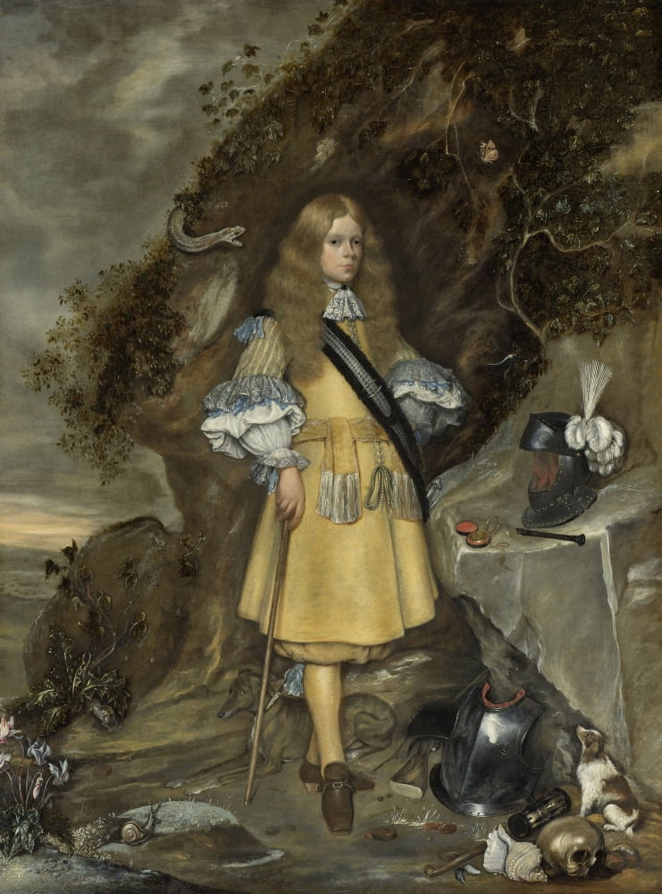Memorial Portrait Of Moses Ter Borch Canvas Art - (24 x 36)