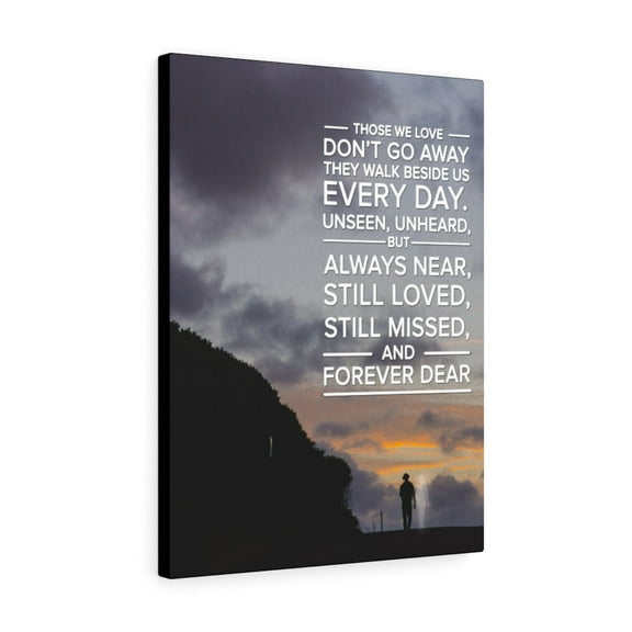 Memorial Remembrance Canvas Forever Dear Love Message Verse Wall Art Unframed