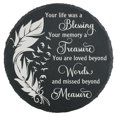 Memorial Slate Stone, Memorial Plaque Sympathy Gifts for Loss of Loved