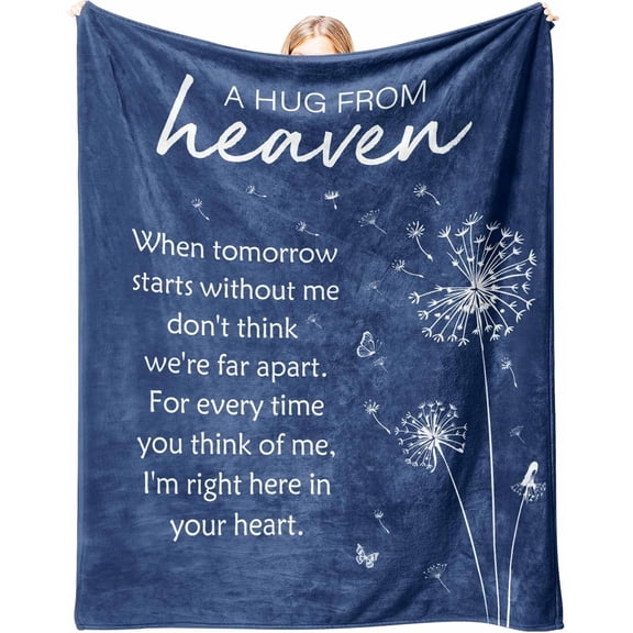 Memorial Sympathy Gifts for Loss of Loved One, Soft Flannel Memorial Blanket, Bereavement Gift Idea, Grief Condolences Sorry for Your Loss for Mom Dad Grandma Grandpa Sister