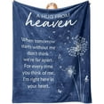 thumbnail image 1 of Memorial Sympathy Gifts for Loss of Loved One, Soft Flannel Memorial Blanket, Bereavement Gift Idea, Grief Condolences Sorry for Your Loss for Mom Dad Grandma Grandpa Sister - 50 x 60 inches, 1 of 6