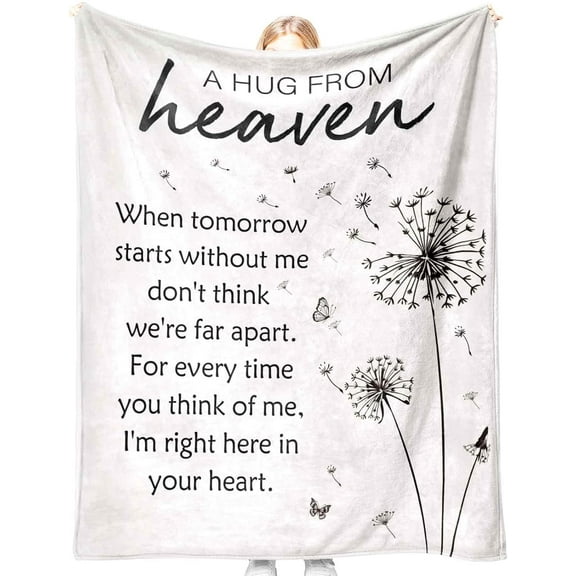 Memorial Sympathy Gifts for Loss of Loved One, Soft Flannel Memorial Blanket, Bereavement Gift Idea, Grief Condolences Sorry for Your Loss for Mom Dad Grandma Grandpa Sister