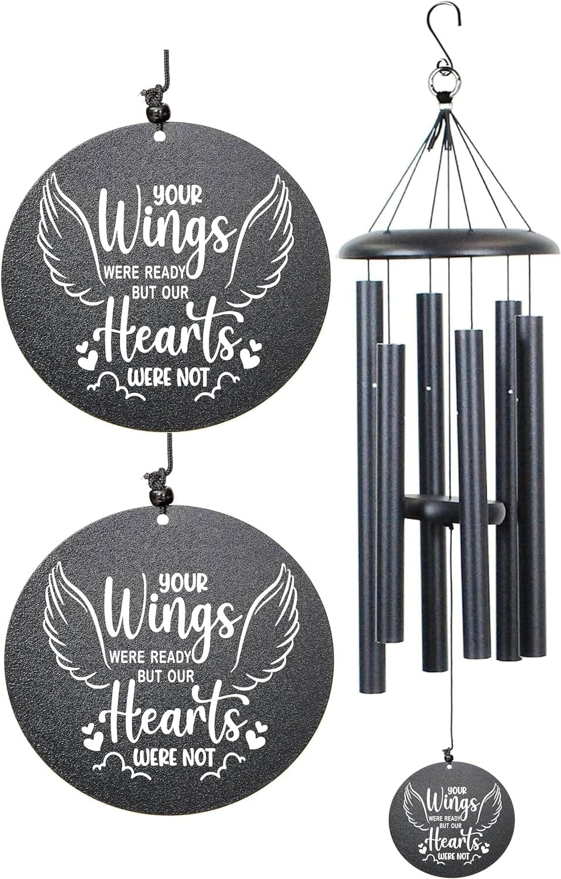 Memorial Wind Chimes for Loss of Loved One Rememberance Gifts for Loss of Dad Mom Wife Husband Daughter Large Angel Windchimes Garden Patio Home Décor