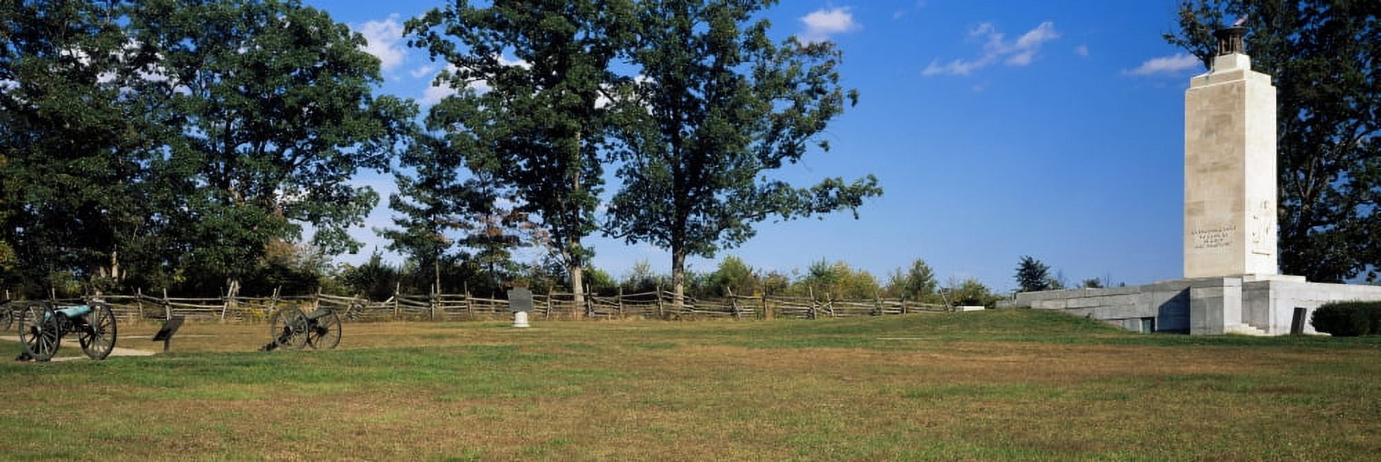 Memorial at Gettysburg National Military Park Gettysburg Pennsylvania USA Canvas Art - Panoramic Images (12 x 36)