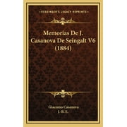 Memorias De J. Casanova De Seingalt V6 1884 Hardcover