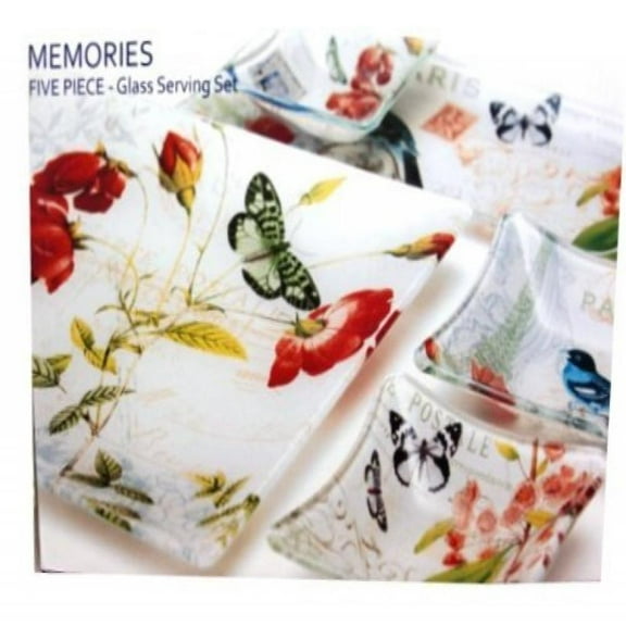 Memories: 5PC - Glass Serving Set