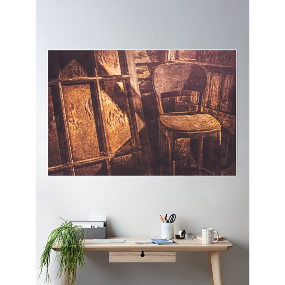 Memories And Rust Poster Wall Art, Modern Wall Decor For Living Room Bedroom, 12x18 UNFRAMED