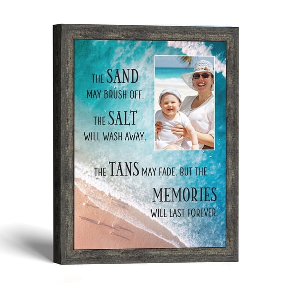 Coastal Wall Decor Vacation Photo Frame, Beach Keepsake