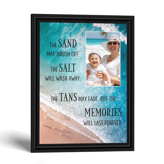 Coastal Wall Decor Vacation Photo Frame, Beach Keepsake