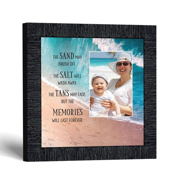Coastal Wall Decor Vacation Photo Frame, Beach Keepsake