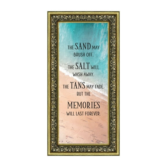 Memories Last Forever, Ocean Decor, Family Vacation Picture Frame, 6x12 7421