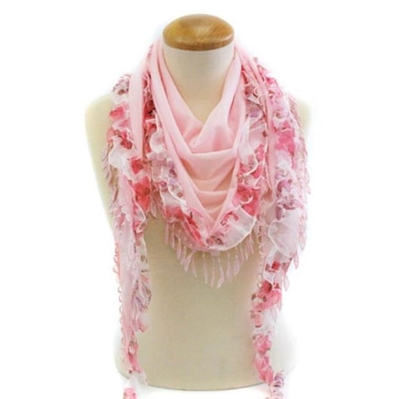 Memories MSF210-9-04 Triangle Scarf, Pink