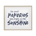 thumbnail image 1 of Stupell Industries Coastal Memories Made In Sunshine Birch Framed Print Under Glass, 16 x 13, by Lettered and Lined, 1 of 8