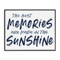 Memories Made In Sunshine Black Framed Giclee Art, design by Lettered and Lined