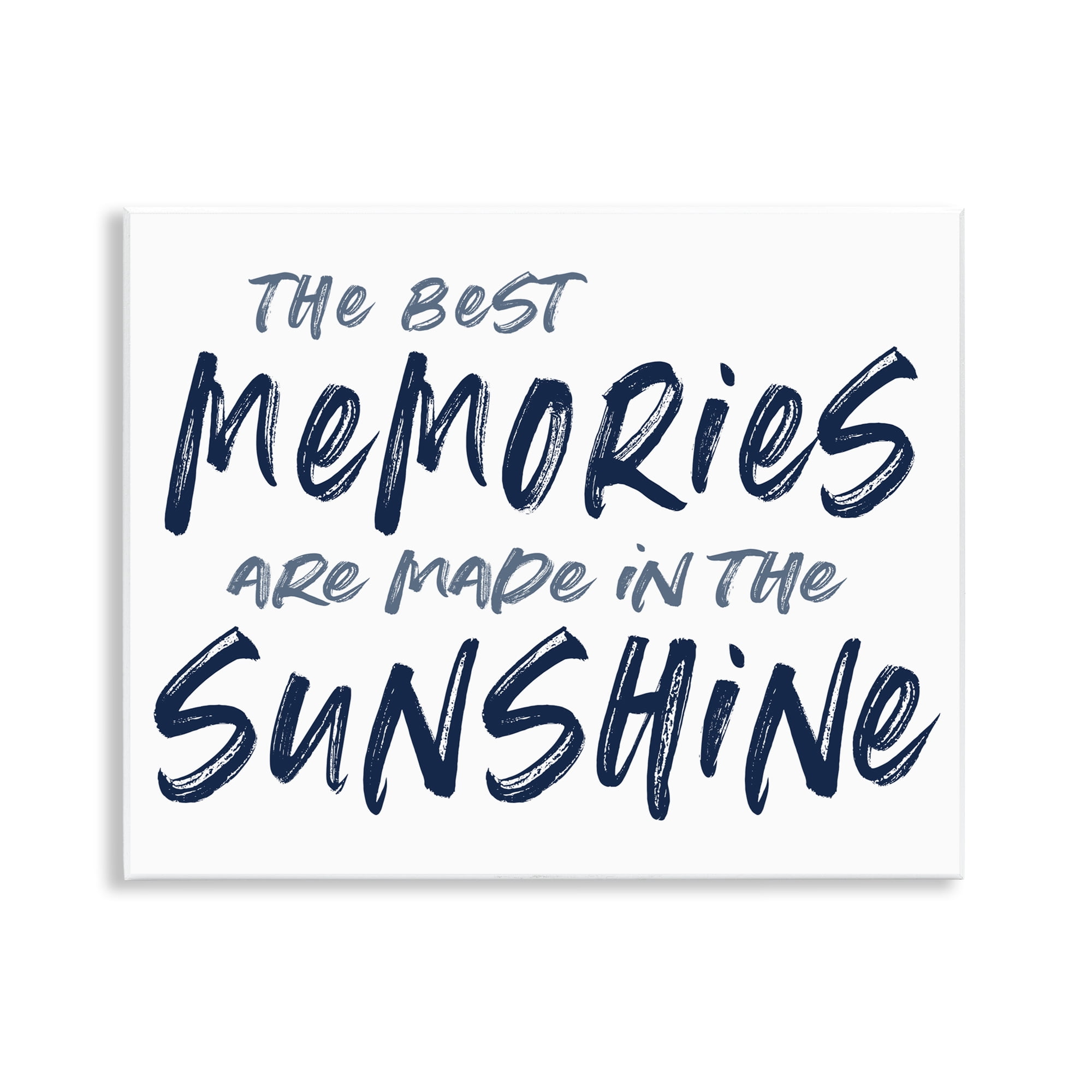 Memories Made In Sunshine Wall Plaque Art, design by Lettered and Lined