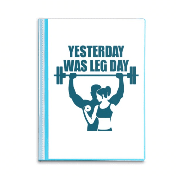 Memories Men Women Exercise Book Sheet Protectors Portfolio Binder Folder