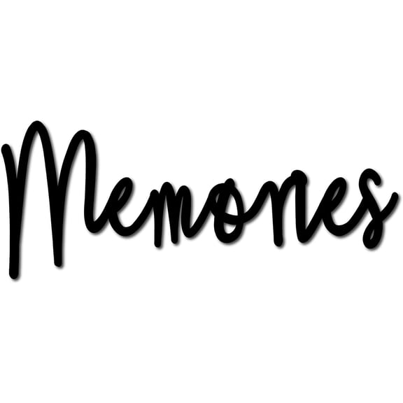 Memories Unfinished Wood Sign Cutout Wooden Crafts DIY Slice Embellishment Laser Cut Wooden Wall Art Decor Black Sculpture Hanging for DIY Home Porch Wedding Party Classroom Farmhouse 5x12Inch