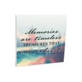 thumbnail image 1 of Memories Warm Hearts Blue Splash Tree 10 x 10 Wood Tabletop Sign Plaque, 1 of 4