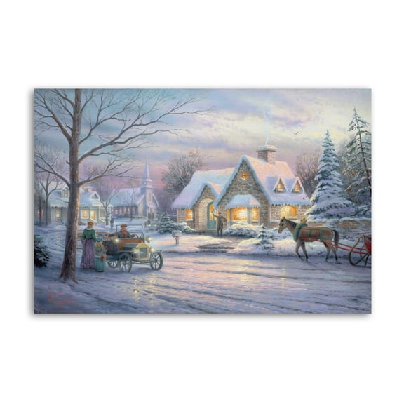 Memories of Christmas Picture Print Canvas Poster Wall Paint Art Posters Decor Modern Home Artworks Gift 16x24inch(40x60cm)
