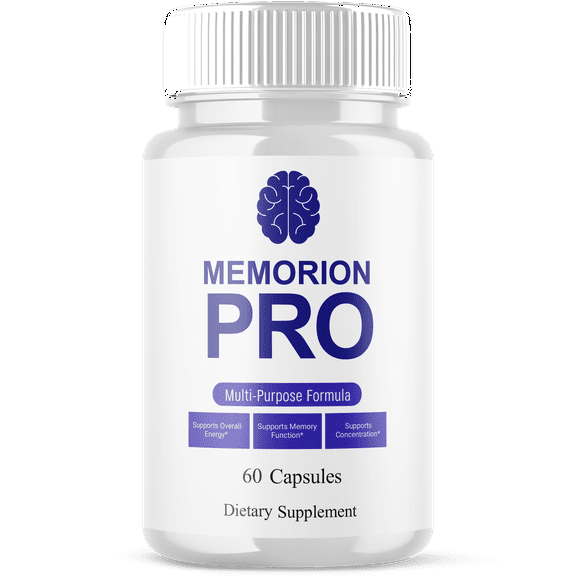 Memorion Pro Advanced Formula Brain Support Pills Maximum Strength Supplement 60 Capsules