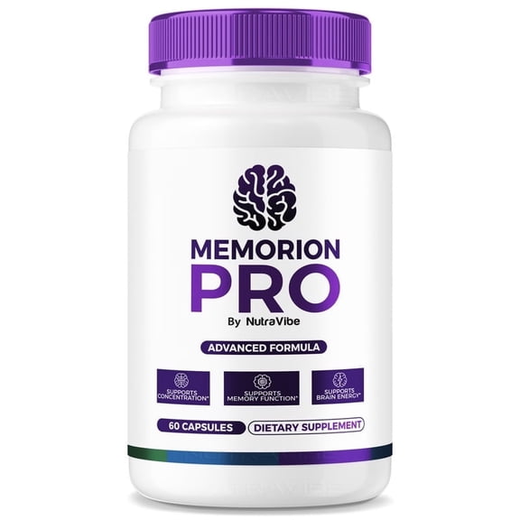 Memorion Pro Capsules Clean Daily Formula with Ingredients to Help Support Concentration, Cognitive Recall & Everyday Focus | Just 2 Easy-to-Swallow Pills a Day (60 Capsules)