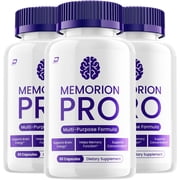 Memorion Pro Supplement Capsules   MemorionPro Natural Blend Memory Focus Pills, 3 Pack, 180 Capsules