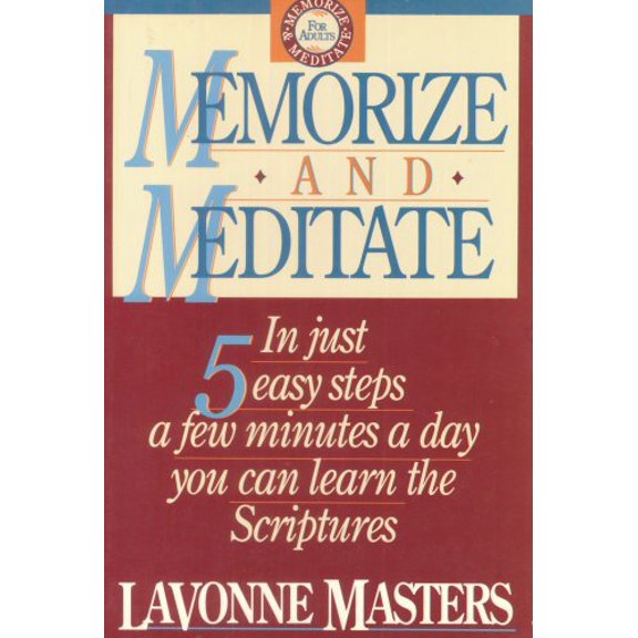 Pre-Owned Memorize and Meditate Paperback