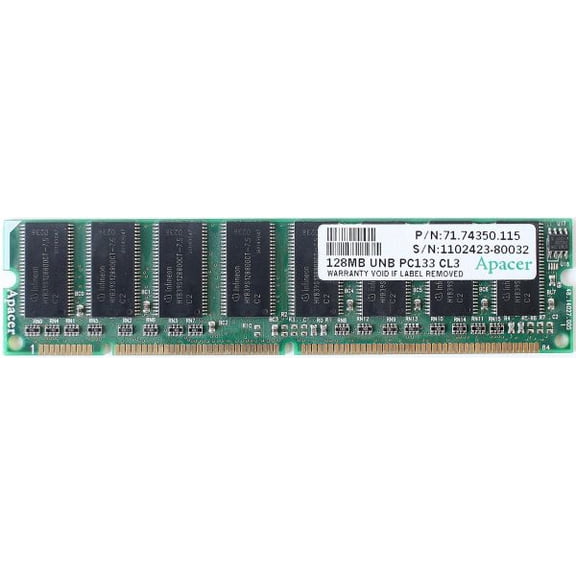Memory 128mb unb pc133 cl3 p/n: 71.74350.115, 168p