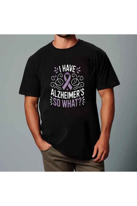 Memory Awareness Funny Quote Support Message Style Unisex T-Shirt V10020, up to size 5XL